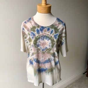 Raquel Allegra hand tie dye tee. Size small.